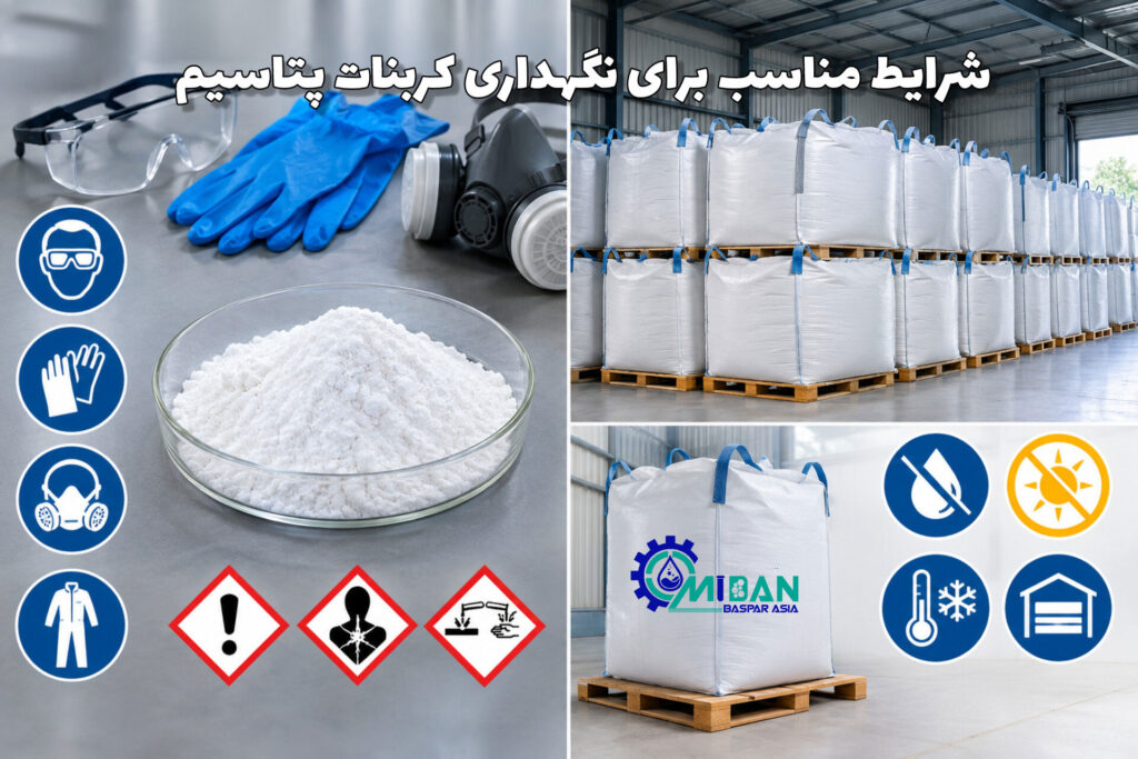 نکات ایمنی و شرایط نگهداری کربنات پتاسیم